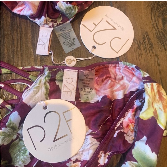 New with tags P2F (Power 2 the Flower) bikini size Large. - Picture 4 of 7